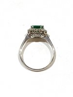 Anello Bolzoni Donna Classic in Oro bianco Smeraldo 1.16 Ct 27287 - 27287